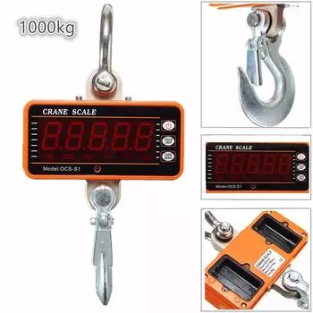 Цифровые подвесные весы 1000 кг 2000 фунтов ЖК-крановые весы, высокоточные, сверхмощные