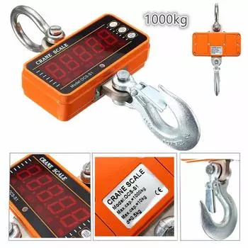 Цифровые подвесные весы 1000 кг 2000 фунтов ЖК-крановые весы, высокоточные, сверхмощные