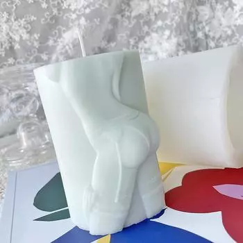 Цилиндрическая свеча силиконовая форма искушение DIY 3D ароматерапевтическая свеча гипсовая форма подарок ручной работы