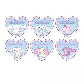 Cinnamoroll 01 Chilling Time [Официальная иллюстрация] Акриловый значок с персонажем, коробка из 6 шт.