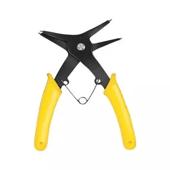 Circlip Pliers Multifunctional Internal And External Ring Pliers Retaining Ring Pliers Industrial Grade Maintenance Card Yellow Expansion Pliers One Size