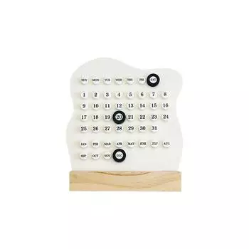 Circular Calendar Perpetual Calendar Handmade Ring Desk Calendar Creative and Unique Desktop Ornament digital calendar 1PC
