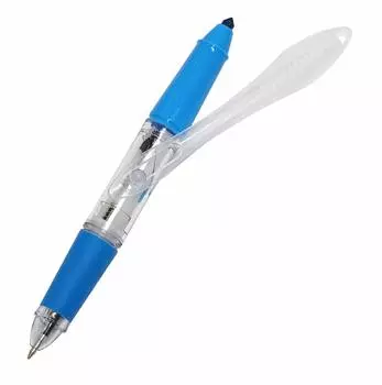 Circus fluorescent ballpoint pen 20 pack with OPP bag with pattern OPP bag Ballpoint pen black red blue Fluorescent marker 4 functions in 1 Composite