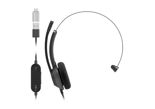 Cisco Systems Гарнитура Cisco 321Q Проводные одиночные наушники Подключение по USB-кабелю Контроллер Microsoft Teams Carbon Black USB-C On-Ear Type-C
