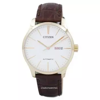 Citizen Automatic Leather White Dial NH8353-18A Мужские часы