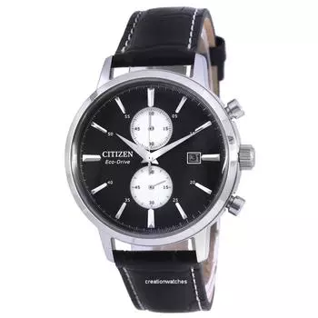 Citizen Classic Twin Eye хронограф с кожаным ремешком Eco-Drive CA7061-18E Мужские часы