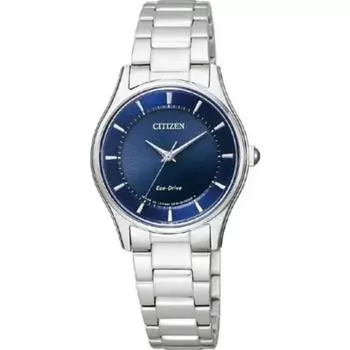 Citizen EM0400-51L ( Часы CITIZEN COLLECTION Eco-Drive Pair Model Women s Navy) Круглые часы, серебро