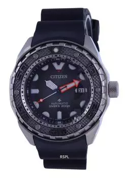 Citizen Promaster Marine Titanium Black Dial Automatic Diver s NB6004-08E 200M Мужские часы чёрный