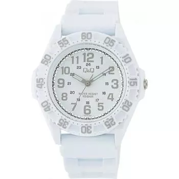 [Citizen Q A] VR78 002 Analog Waterproof Urethane Strap Watch Men s White