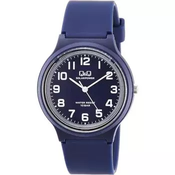 Citizen Q Q [Citizen Q Q] Analog Solar Watch 10 ATM Waterproof Urethane Strap E04A 003VK Men s Navy Navy