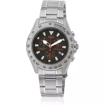 [Citizen QQ] Часы CITIZEN QQ SOLARMATE Solar Mate с аналоговым дисплеем и питанием от солнечной батареи, хронограф 10 АТМ, водонепроницаемый, черный H022 212