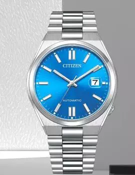 CITIZEN Tsuyosa X Pantone Olive Limited Sapphire Stainless Steel Watch NJ0158-89L