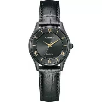 Citizen Женские черные часы EM0406 12E