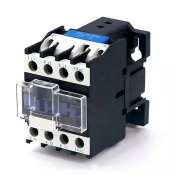 CJX2-2510 3-фазное 3-полюсное реле переменного тока, 24–380 В, 50/60 Гц, монтируемое на DIN-рейку