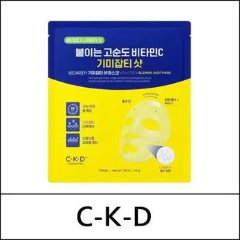 [CKD] CKD (воли) Vita C Teca Blemish Shot Маска (34 г * 4 шт.) 1 упаковка / сейф