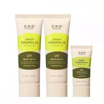 Ckd Green Propolis All Coverage Sun Cream 40ml X 2 20ml