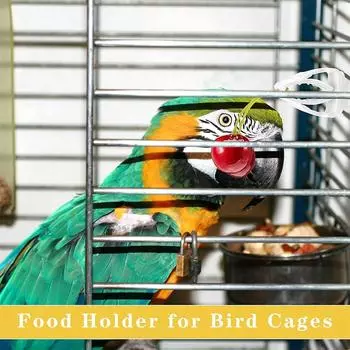 Clamp Vegtable Feeding Plastic Bird Cage Accessories Clips Bird Pin Clamp Cage