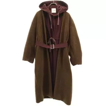CLANE Layered Boa coat 1 Brown Women Used