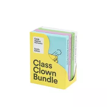 Class Clown Bundle-Card Against 4 Pcs Mini Set(School Sucks Pack, Smarty Pants Pack, 30 Dumb Blank Cards And Written By Kids Pack) Games Card