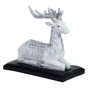 Classic Deer Showpiece: Add a Sense of Tranquil Elegance and Natural Beauty to Your Living Room, Office, or Tabletop with This Timeless Dcor Piece