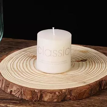 Classic European Ivory White Large Candle Smokeless and Odorless Romantic Wedding Hotel Decoration Festival Supplies