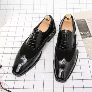 Classic High Quality Pointed FASHION Oxford Shoes Lace Up Men s Shoes Pointed Style Luxury Moccasin Casual Luxury Leather Shoes 38
