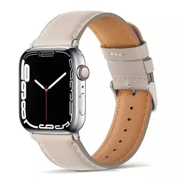 Классический кожаный ремешок, совместимый с Apple Watch, кожаный ретро-ремешок для замены для iWatch Ultra2 Ultra SE2 серии SE 987654321 38-40-41mm светло-коричневого