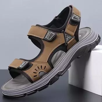 Classic Men s Sandals Summer Trending Original Adult Men s Sandals Outdoor Casual Shoes Men Soft Comfortable Wading Sandal Beach 38 коричневый