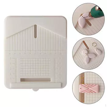 Clay Earring Hole Drill Guide Tool,Earrings Stand,DIY Craft with Dust Collector Box for