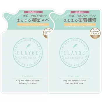 CLAYGE Shampoo Treatment R эфирное масло спа цветочный аромат пачули сменные блоки по 400 мл каждый & против отеков &