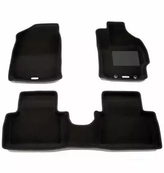 Clazzio Floor Mat 3D Type Set for 1 Cross Gasoline Car Standard Type Black Yaris/Yaris ET-1125 [5CETB1125K] чёрный