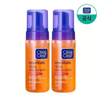Очищающая пенка для лица Clean&Clear Essential, 150 мл, 2 шт.