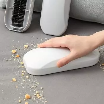 Cleaner+Dustpan 2 In 1 Tool Multifunctional Household Cleaning Tools High-quality Plush Food Debris Hair Remover Bristles белый