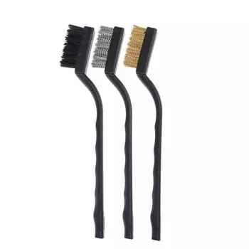 Cleaning Wire Brush Hand Tools Home Industrial Nylon Plastic Handle Scrub Stainless Steel Toothbrush Brand New