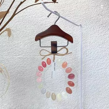 Clear Acrylic Round Shape Nail Display Board Ins Style Round Square Nail Art Palette Po Props 1 pcs