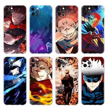 Clear Case For Apple iPhone 14 13 11 12 Pro 7 8 Plus XR X XS Max 6 6S 14Pro Silicone Phone Cover Cute Jujutsu Kaisen Cool iPhone 14 Pro Max