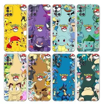 Clear Case For Samsung Galaxy A52 A12 A51 A32 A21s A71 A32 A22 50 A70 A31 A72 5G Phone Cover KL3318_Pika Pokemoon Cute Samsung A53 5G