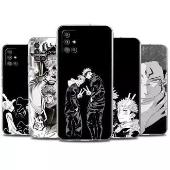 Clear Case For Samsung Galaxy A52 A12 A51 A32 A21s A71 A32 A22 50 A70 A31 A72 5G Phone Cover Cute Jujutsu Kaisen Samsung A53 5G