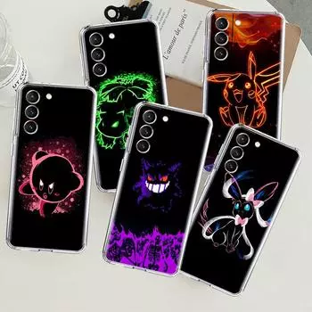 Clear Case For Samsung Galaxy S22 S20 FE S21 S10 S9 Plus Note 20 Ultra 10 Lite Transparent Phone Shell Anime Pokemon Japan Samsung S22 Ultra 5G