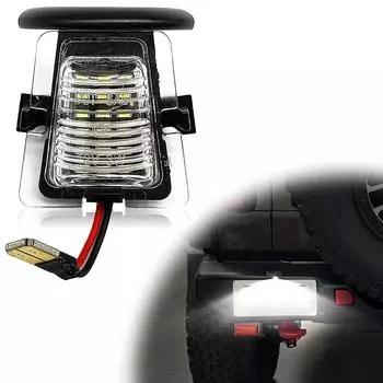Clear Len LED License Plate Light For Jeep Wrangler JK 07-17