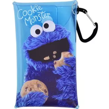 Clear Mini Clear Multi Small Accessory Cute Character Goods sesamestreet0009 Cookie Monster [Marimo Craft] Pouch, Pouch, Carabiner, Case, Size, Case,