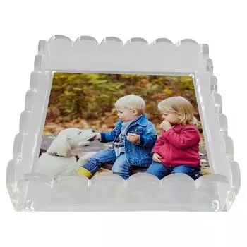 Clear Picture Frames with Magnetic Mat Vertical and Horizontal Desktop Display