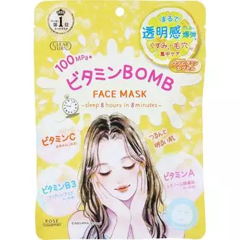 Clear Turn Kose Cosmetics Clear Turn Витаминная бомба-маска 7 листов