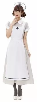 Clearstone Classic Long Косплей Хэллоуин Классика Длинные Медсестра S Серый Женский