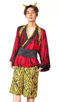Clearstone Cosplay Halloween Setsubun Red Demon Boy Demon Unisex Red