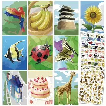 ClickClack Puzzle Sticker Paste Set Montessori Educational Toy to Strengthen Your Numbers
