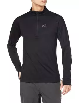 Climbing Cut and Sew Caster Wool II Zip Long Sleeve MIV01978 S [Millet] Мужская черная-черная