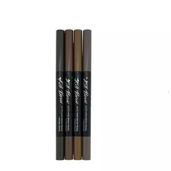 Карандаш для бровей Clio Kill Brow Auto Hard, оттенок 06 Light Taupe, 2 шт.