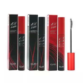 Clio Тушь для ресниц Kill Lash Super Proof с удлиненным изгибом, 1 шт.