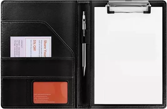 Clipboard Folder A5 Conference Pad Desk Pad (Black)